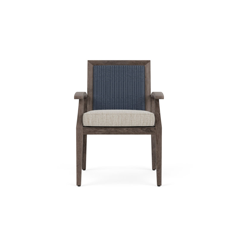 Frontier Outdoor Dining Armchair, Denim Blue, Gateway Aloe