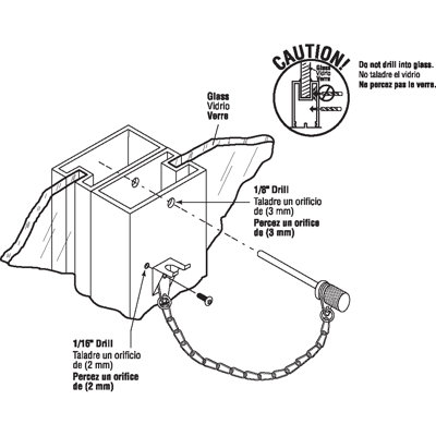 Prime-Line 1-5/16 in., Chrome Finish Sliding Window Lock Pin (Single Pack)