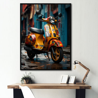 Urban Scooter Street Art I sur toile
