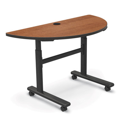 Hierarchy Person Flip Top 48 in. L Training Table and Chair Set with Casters and