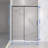56-60" W X 74" H Semi-Frameless Sliding Shower Door, 1/4" (6Mm) Clear SGCC Tempered Glass Finished, Adjustable Width – No Cutting Required