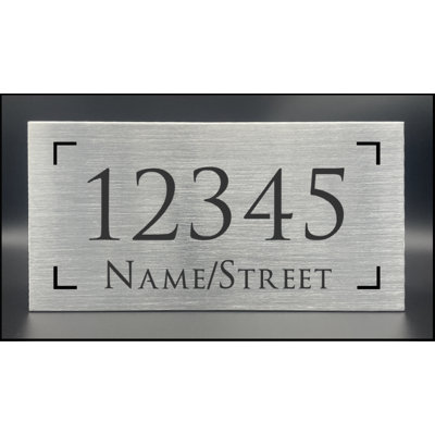 Illuminated Aluminum Address Sign