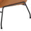 Fauteuil d'appoint et repose-pieds en cuir fleur-1075329706