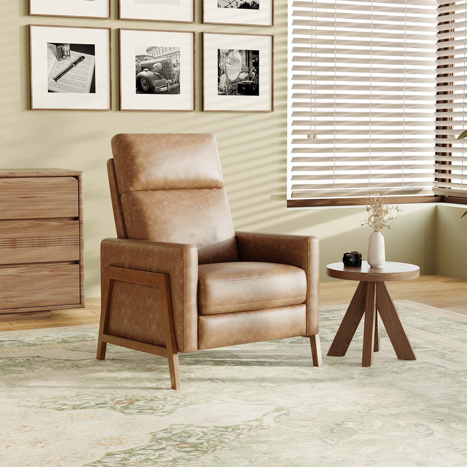 Ebern Designs Pu Leather Recliner Chair | Wayfair