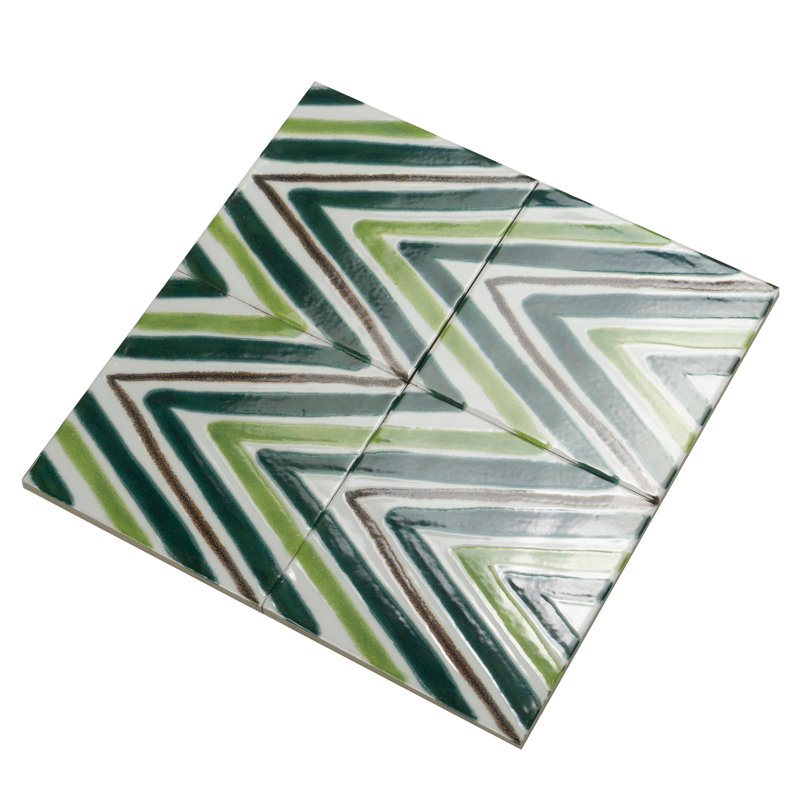 Sol Tappeto 2 - 6" x 6" Porcelain Encaustic Tile