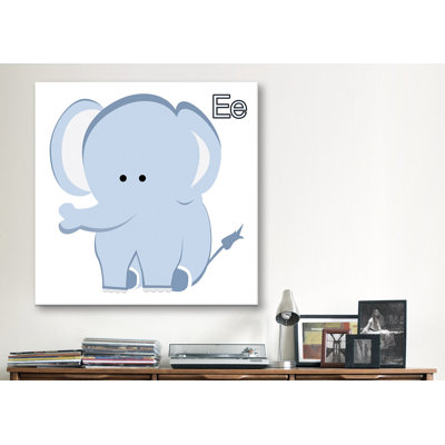 Arabelle «E is for Elephant Graphic», reproduction sur toile tendue