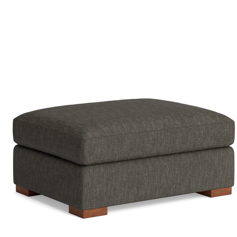 Couch Potato Ottoman, Performance Weave - Onyx