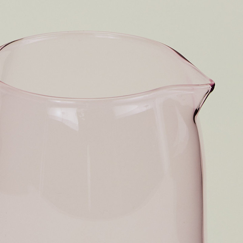 Glass Pitcher, Blush