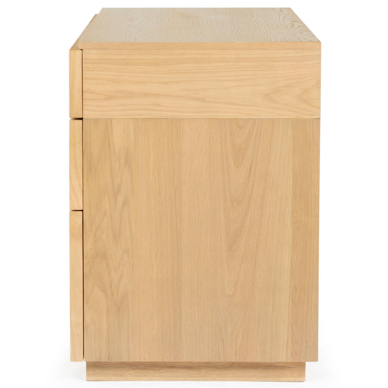 Zeus Manufactured Wood Writing Desk, Natural