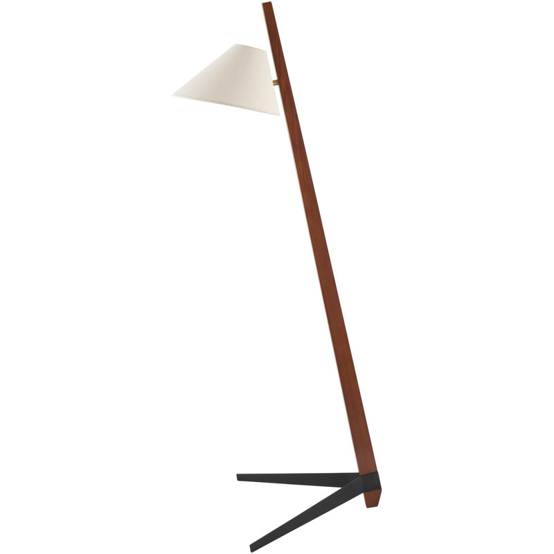 Lampe sur pied Vello, Marron foncé