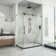 DreamLine Enigma-XO 34 1/2 in. D x 50-54 in. W x 76 in. H Frameless Shower Enclosure