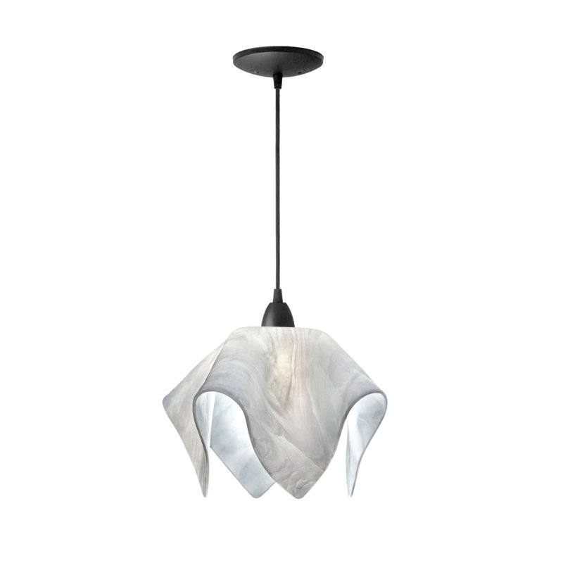 Luminaire suspendu Amergin, Grand, Noir, Lotus