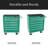 7 DRAWERS MULTIFUNCTIONAL TOOL CART WITH WHEELS-1313890212