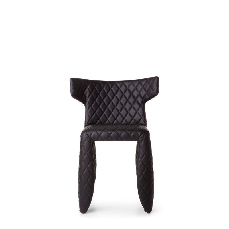 Monster Wingback Chair, No Face Faux Leather