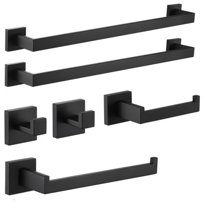 6-Piece Bathroom Towel Holder Set