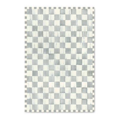Sterling Checkered Washable Rug