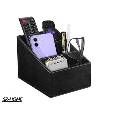 SR-HOME Faux Leather Desk Organizer