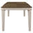 Seaside Nutmeg And Rustic Cream Dining Table