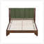 Cadre de lit en bois de pin de qualité supérieure avec tête de lit, design Mid-Century moderne pour le confort et le style-727544556-727544547