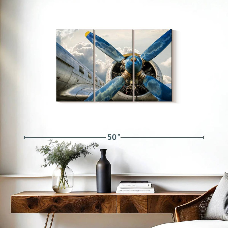 Mehar Propeller Airplane, 20" H x 33" W