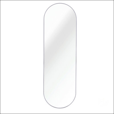 Miroir pleine grandeur en forme de pilule pour salle de bain et au-delà