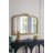 Baroque Style Gold Resin Frame Wall Mirror-921329226
