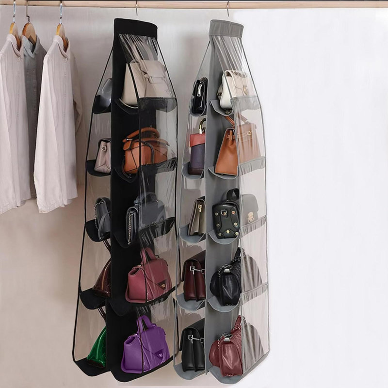 Wall Organizer with Wall Baskets, Grey