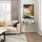 Moderna Aluminum Metal Abstract Crescent Drip Living Room Console Table with Melting Designed Legs and Shaded Glass Top-1750573109