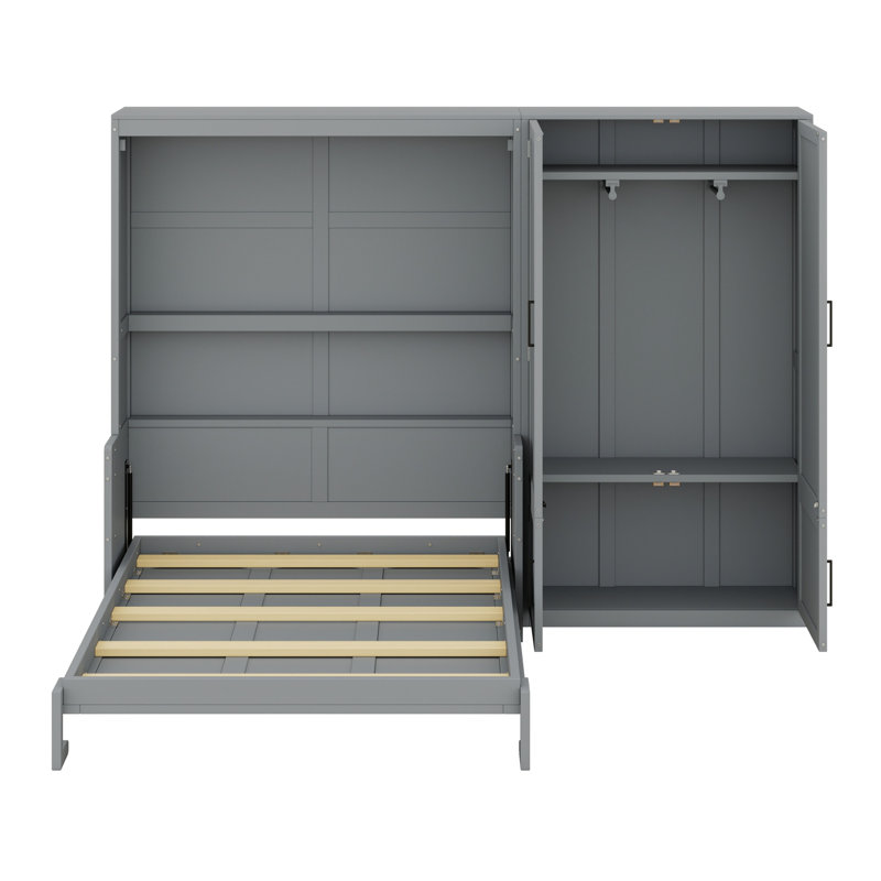 Lit escamotable avec lit escamotable Murphy, Gris
