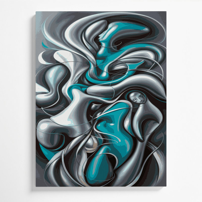 Art mural abstrait sur toile 45