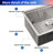 33 " L Undermount Single Bowl Stainless Steel Kitchen Sink