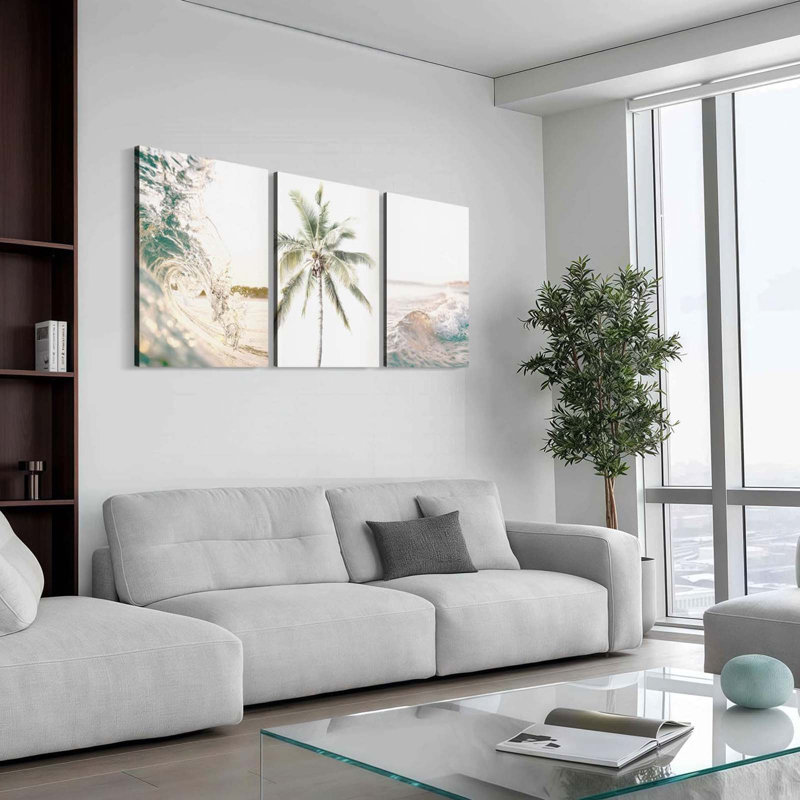 3 Piece Wrapped Canvas Print, 60 cm H x 40 cm W