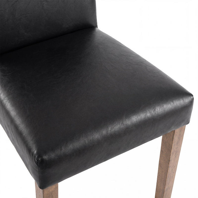 Chaise rembourrée en bois, Black