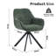 59cm Wide Upholstered Metal Dining Chairs-1793750031