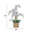 29" White Orchid Arrangement in a Ceramic Planter | Real Touch White Moth Phalaenopsis Orchids