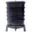 Composteur à vers 5 plateaux de 50 L, noir, avec accessoires