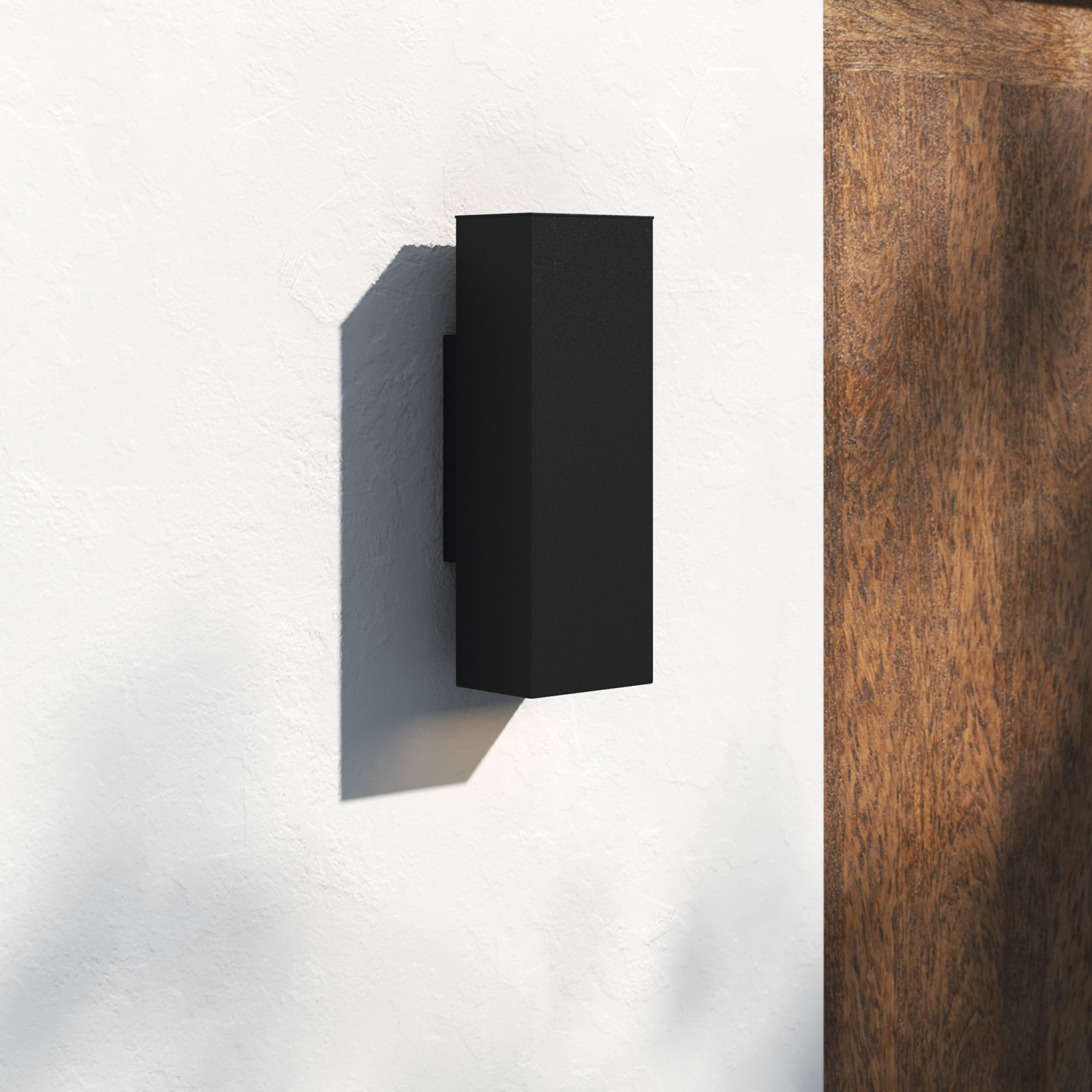 Dyer 2-Light Outdoor Armed Sconce, 14.25" H x 5" W x 5" D, Bronze, No