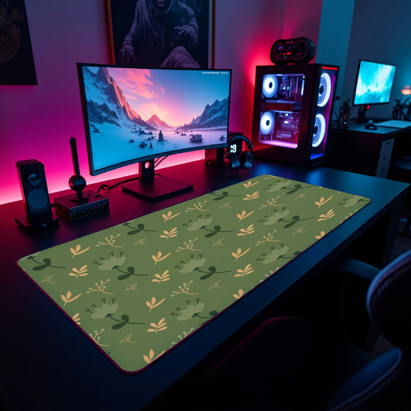 Polyester Desk Pad, 14.4x12.1