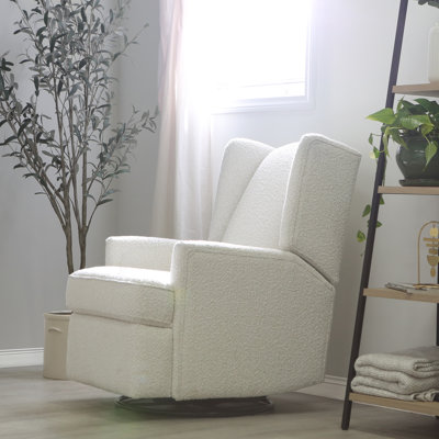 Heming Wingback Recliner Nursery Glider
