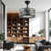 18" Pellenberg 5-Blade Crystal Ceiling Fan with Remote Control and Light Kit Included