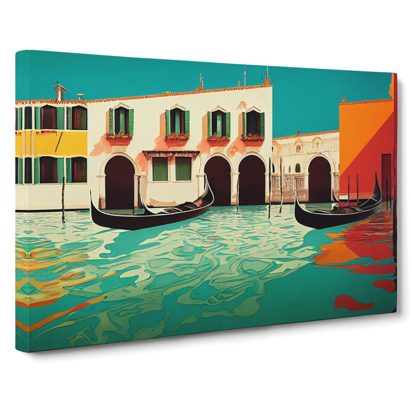 Modern Venice Canal Vol.1 - Wrapped Canvas, 40cm H x 60cm W x 3cm D