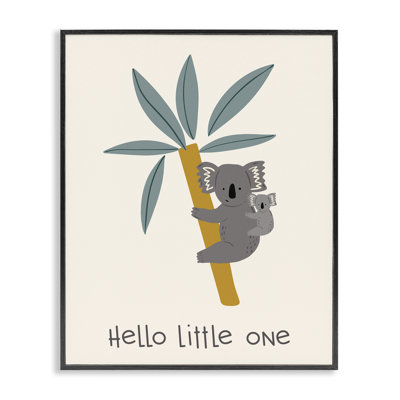 Hello Little One Koalas Framed Giclee, design by Sazerelli Designs