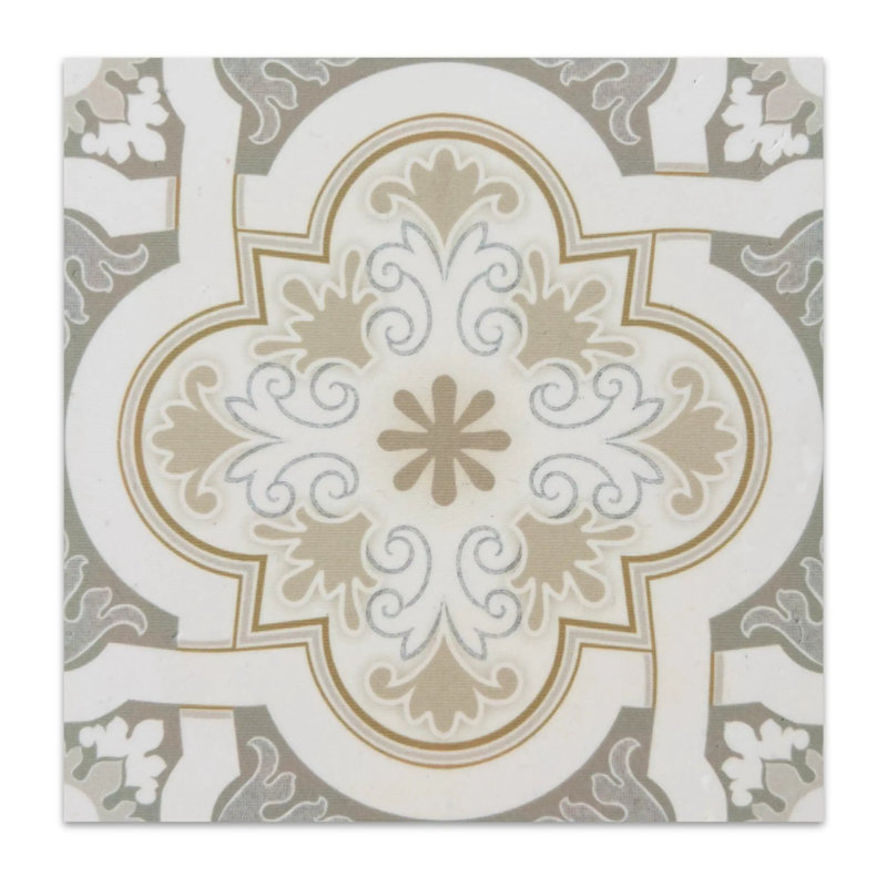 Carrelage gravé au laser taupe 6 po x 6 po Serene Crest