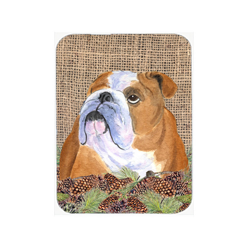 Planche à découper en verre English Bulldog