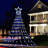 Juma 11.5ft 317 LED Star Christmas Tree Lights,8 Memory Lighting Modes&Timer Christmas Star Lights ()-1847512119
