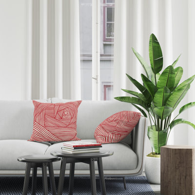 Jeté carré en polyester intérieur / extérieur