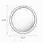 Miroir mural rond en bois naturel, miroir décoratif minimaliste de 23,62 po pour meuble-lavabo, salon (cadre en bois massif élégant)