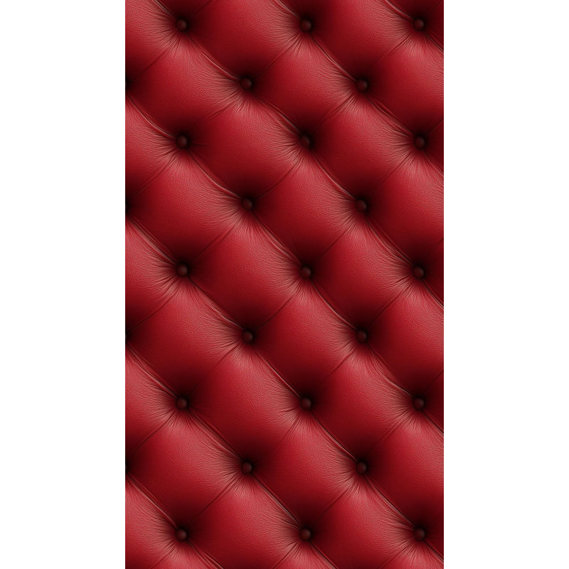 Papier peint touffeté en cuir rouge