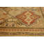 Tapis de bois one-of-kind-noué la 2010 ushak orange/beige/noir 6 pi x 8 pi aire de laine 10 po Thyri