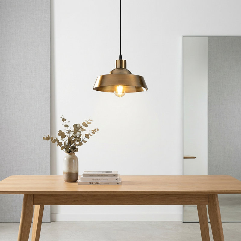 Hanson Industrial Metal Dome Pendant